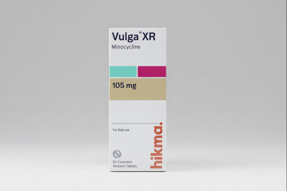 Vulga XR 105 mg tablets minocycline hydrochloride extended release antibiotic