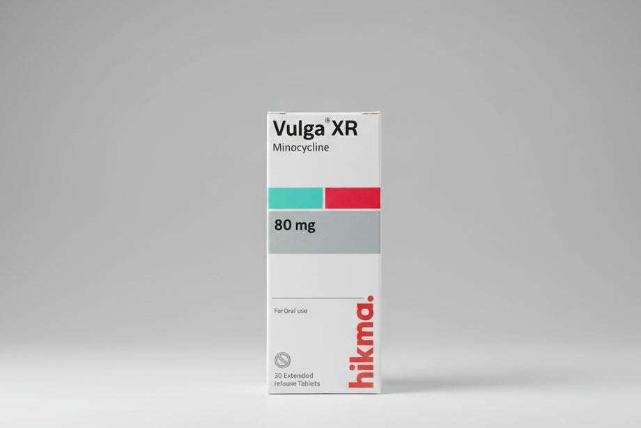 Vulga XR 80 mg tablets minocycline hydrochloride extended release antibiotic 30 tablets