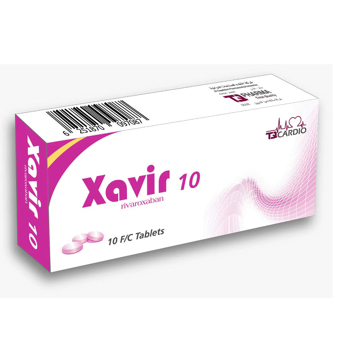 أقراص زافير® 10 ملغ (30 قرصًا) – ريفاروكسابان للوقاية من جلطات الدم أقراص زافير® 10 ملغ (30 قرصًا) – ريفاروكسابان للوقاية من جلطات الدم