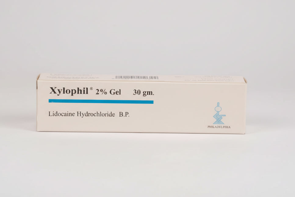 Xylophil 2 percent lidocaine topical anesthetic gel 30 g tube Health Boutique