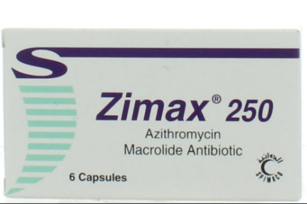 Zimax 250 mg azithromycin antibiotic capsules 6