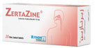 Zertazine 10 mg tablets cetirizine antihistamine allergy relief 20 tablets