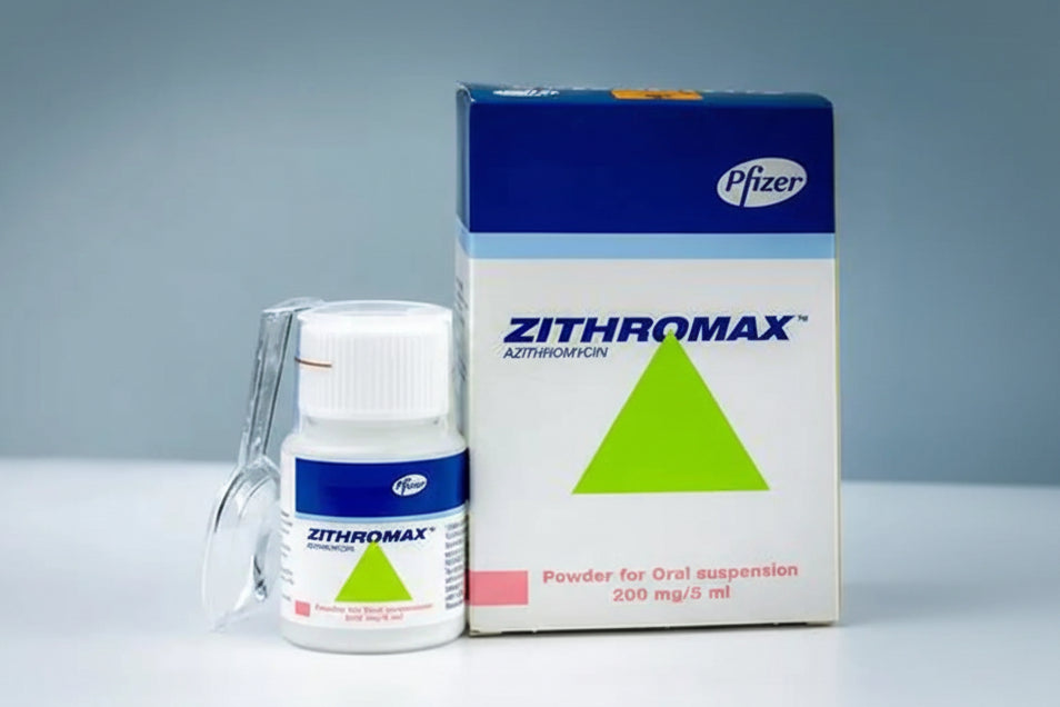 Zithromax 200 mg/5 ml oral suspension 22.5 ml azithromycin antibiotic syrup