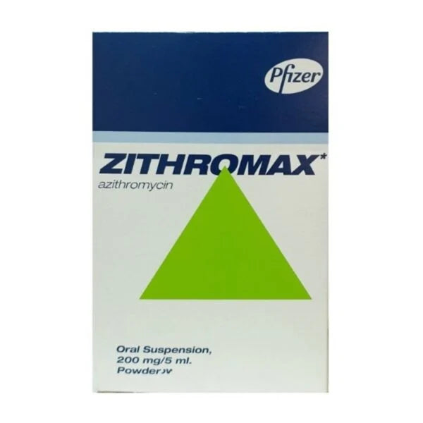 Zithromax 200 mg/5 ml oral suspension azithromycin antibiotic syrup 30 ml