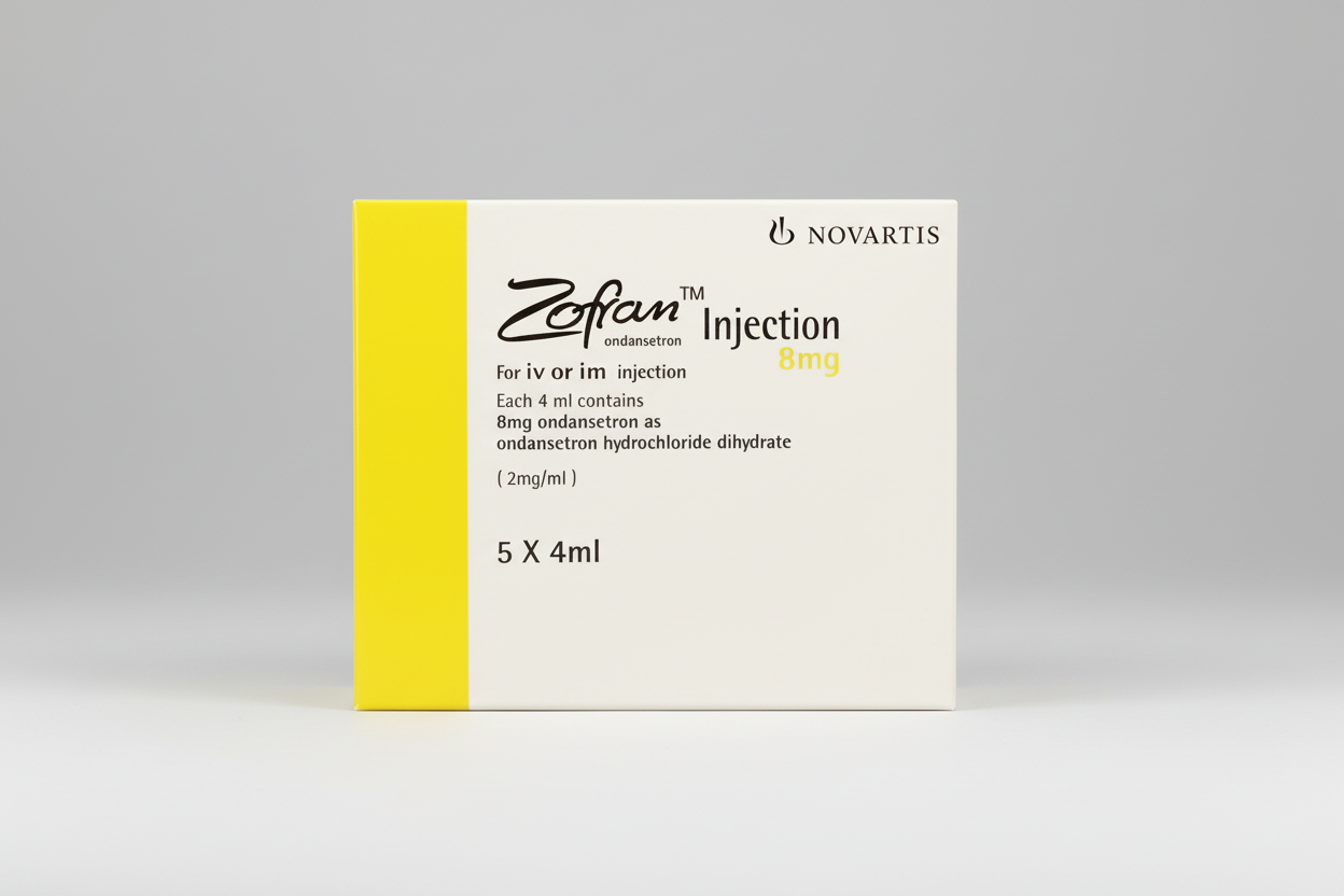 Zofran 8 mg per 4 ml injection 5 ampoules ondansetron antiemetic solution
