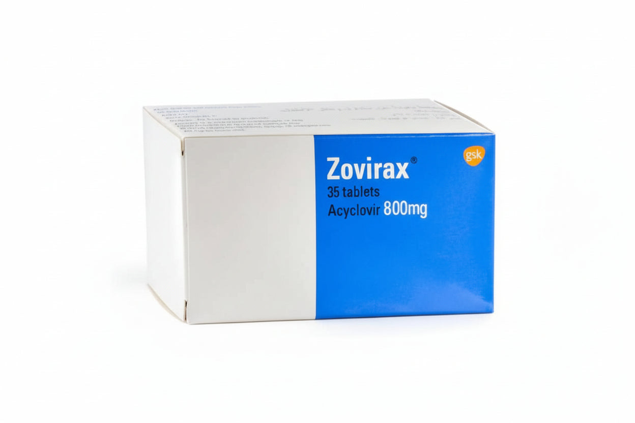 Zovirax 800 mg 35 tablets acyclovir antiviral shingles treatment medication