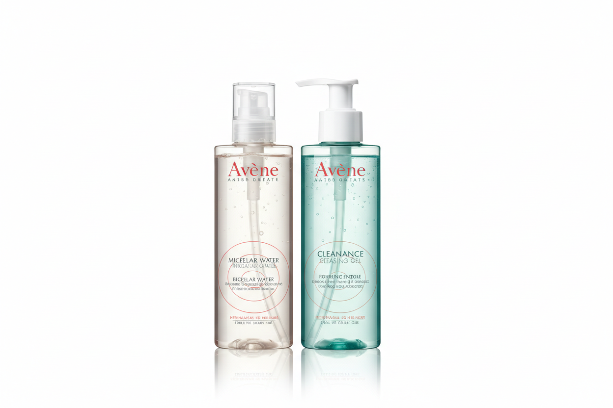 avene micellar water & cleanance gel