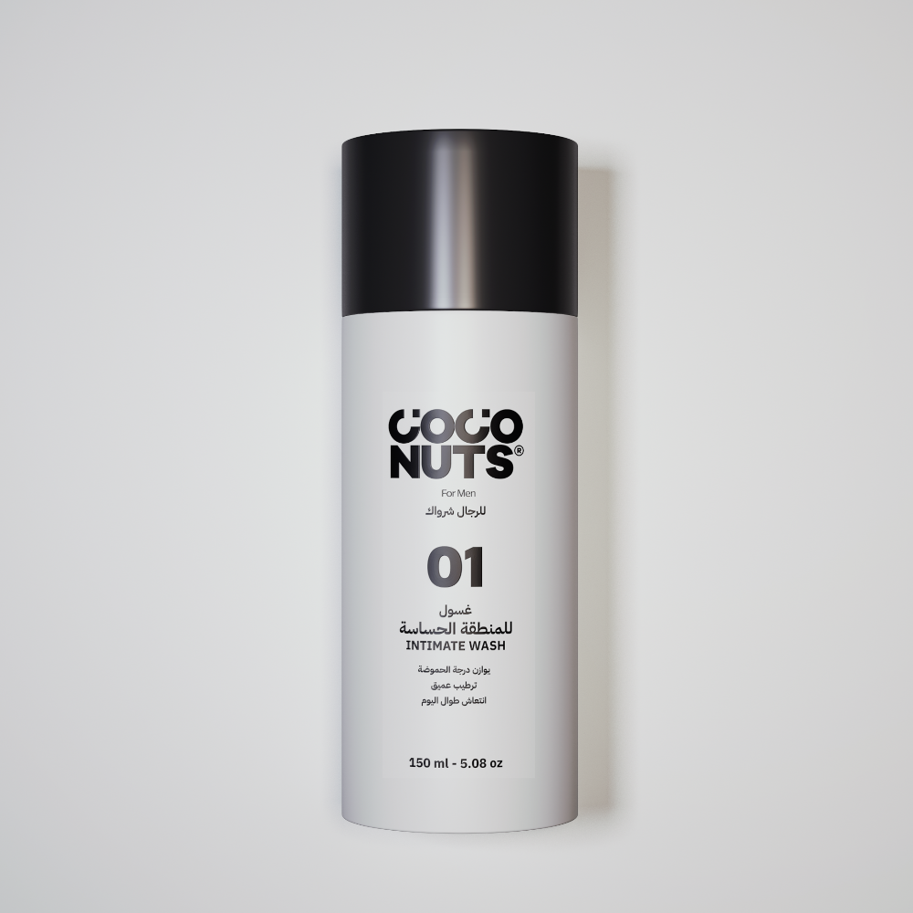 غسول جوز الهند للرجال للمنطقة الحساسة 150 مل غسول جوز الهند للرجال للمنطقة الحساسة 150 مل