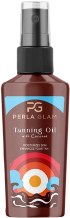 Perla Glam Coconut tanning oil 