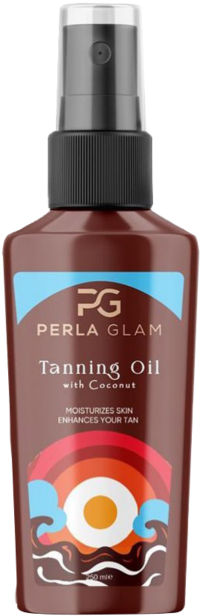 Perla Glam Coconut tanning oil 