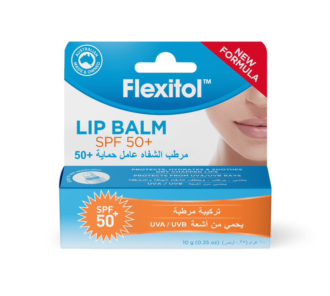 Flexitol Lip Balm with SPF 50+ Sun Protection - 10g Moisturizing Treatment