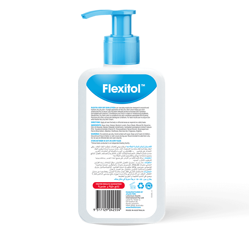 Flexitol Very Dry Skin Lotion 500ml - Intensive Moisturizing Treatment for Rough and Flaky Skin