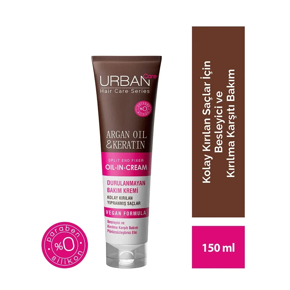 Urban Care Argan Oil & Keratin Color Protection Oil-In-Cream Hair Treatment 150ml