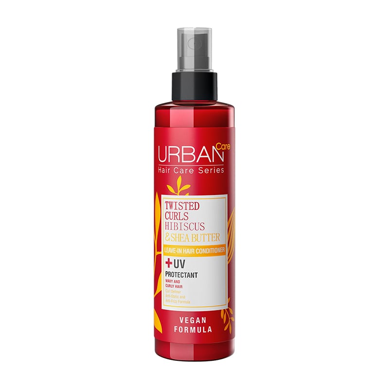 URBAN CARE TWISTED CURLS HIBISCUS & SHEA BUTTER LEAVE IN CONDITIONER SPRAY (2 PHASE) 200ML