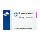 Lipitor 10mg atorvastatin packaging with Pfizer logo on a white background Health boutique | jordan 
