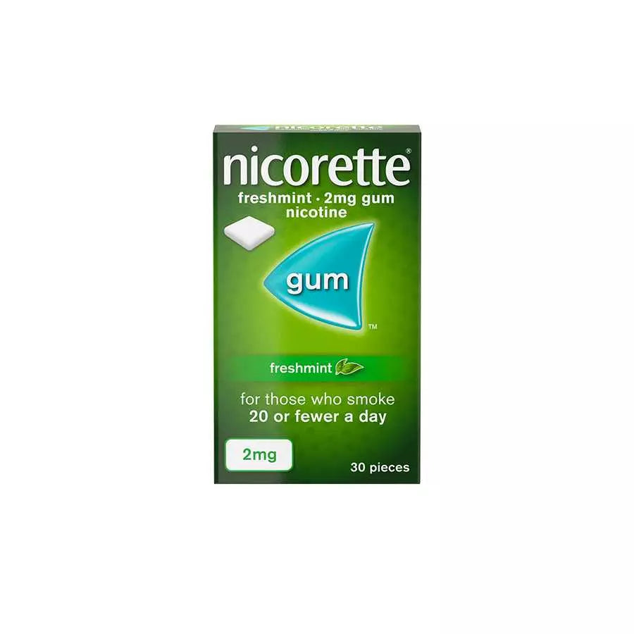 Nicorette Gum Fresh Mint 2 mg & 4 mg nicotine quit smoking gum - Jordan- health Boutique