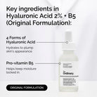 The Ordinary Hyaluronic Acid 2% + B5 30 ml – lightweight hydrating serum for smooth plump skin, available at HealthBoutiqueJo.com with best price in Jordan and fast delivery.