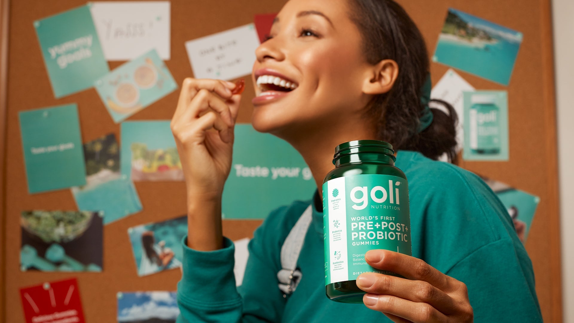 Goli Nutrition Pre+Post+Probiotics Gummies Zero Sugar 60 – vegan gummies with prebiotics, probiotics & postbiotics for gut health, available at HealthBoutiqueJo.com with fast delivery Jordan, Gulf, Gcc, Israel