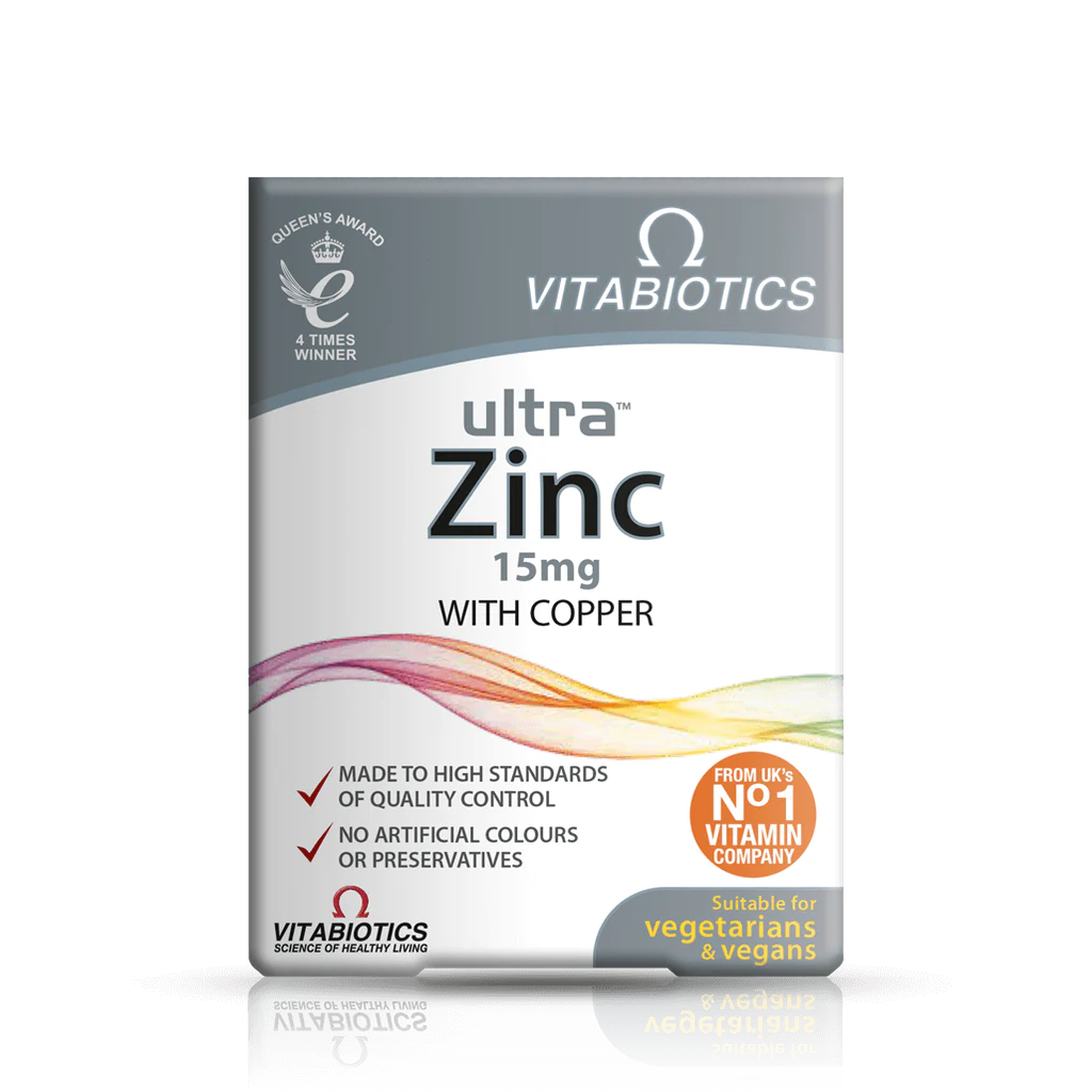 VITABIOTICS ULTRA ZINC 15MG - the health boutique