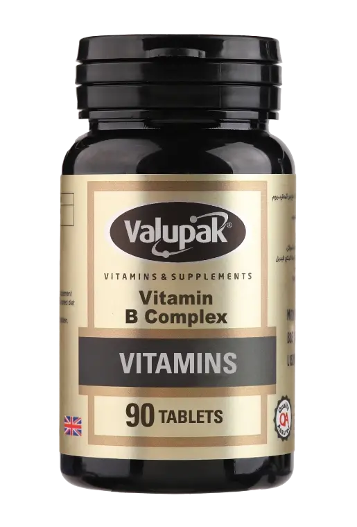 Valupak Vitamin B Complex High Strength Energy Support 90 Tablets