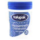 Valupak Glucosamine 400mg and Chondroitin 100mg Joint Support Supplement - 30 Tablets