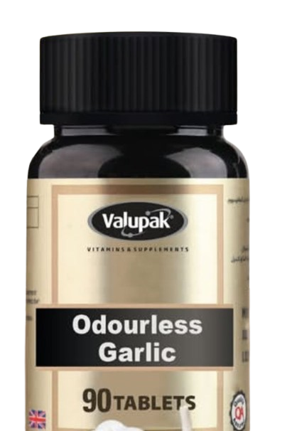Valupak Garlic 3mg Supplement - 90 Tablets for Heart Health and Immunity Support
