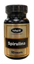 Valupak Spirulina 60 Tablets - Natural Superfood Dietary Supplement