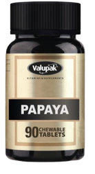 Valupak Papaya Enzyme 90 Chewable Tablets Digestive Supplement