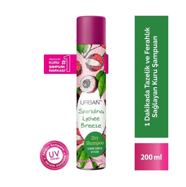Urban Care Dry Shampoo Lychee Breeze Refreshing Hair Spray 200ml