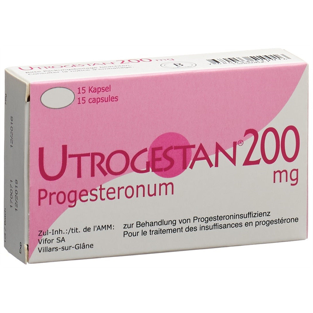 Utrogestan 200mg progesterone capsules blister pack – prescription-only medication health boutique Jordan