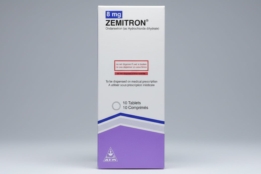 Zemitron 8 mg tablets ondansetron anti nausea vomiting 10 tablets