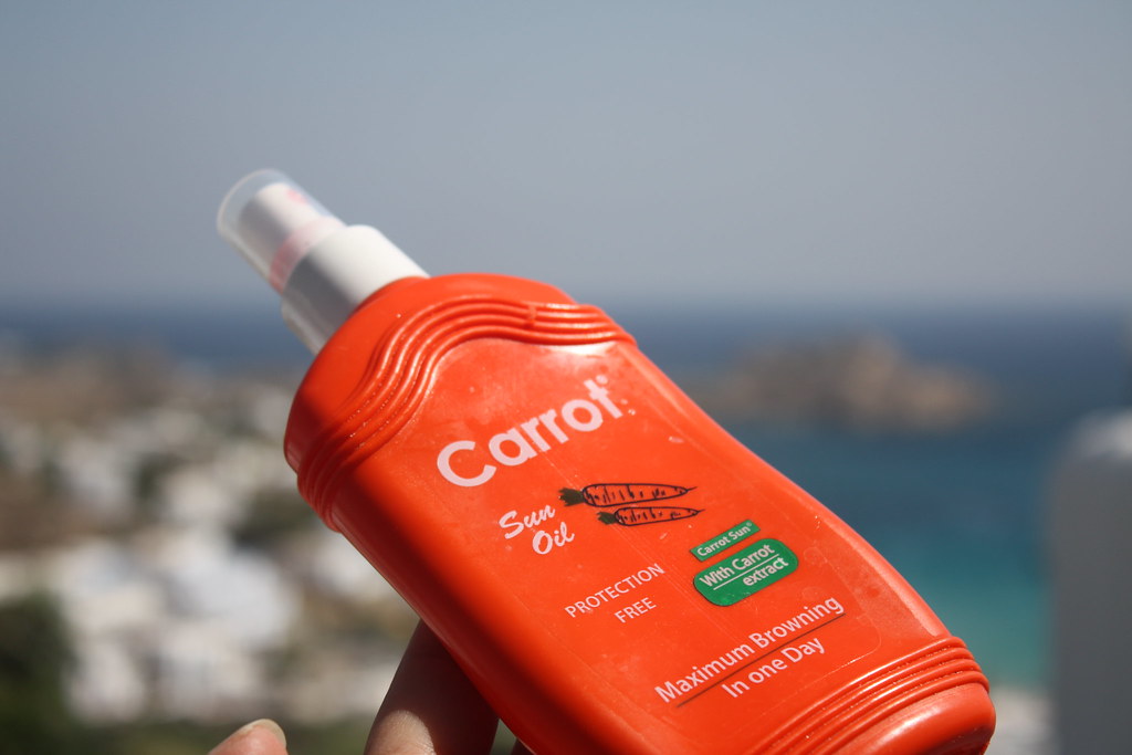 Carrot Sun Tanning Carrot Oil Spray moisturizing tanning oil with carrot oil Health Boutique