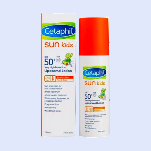 Cetaphil Sun Kids SPF 50+ sunscreen for children's sensitive skin Health Boutique