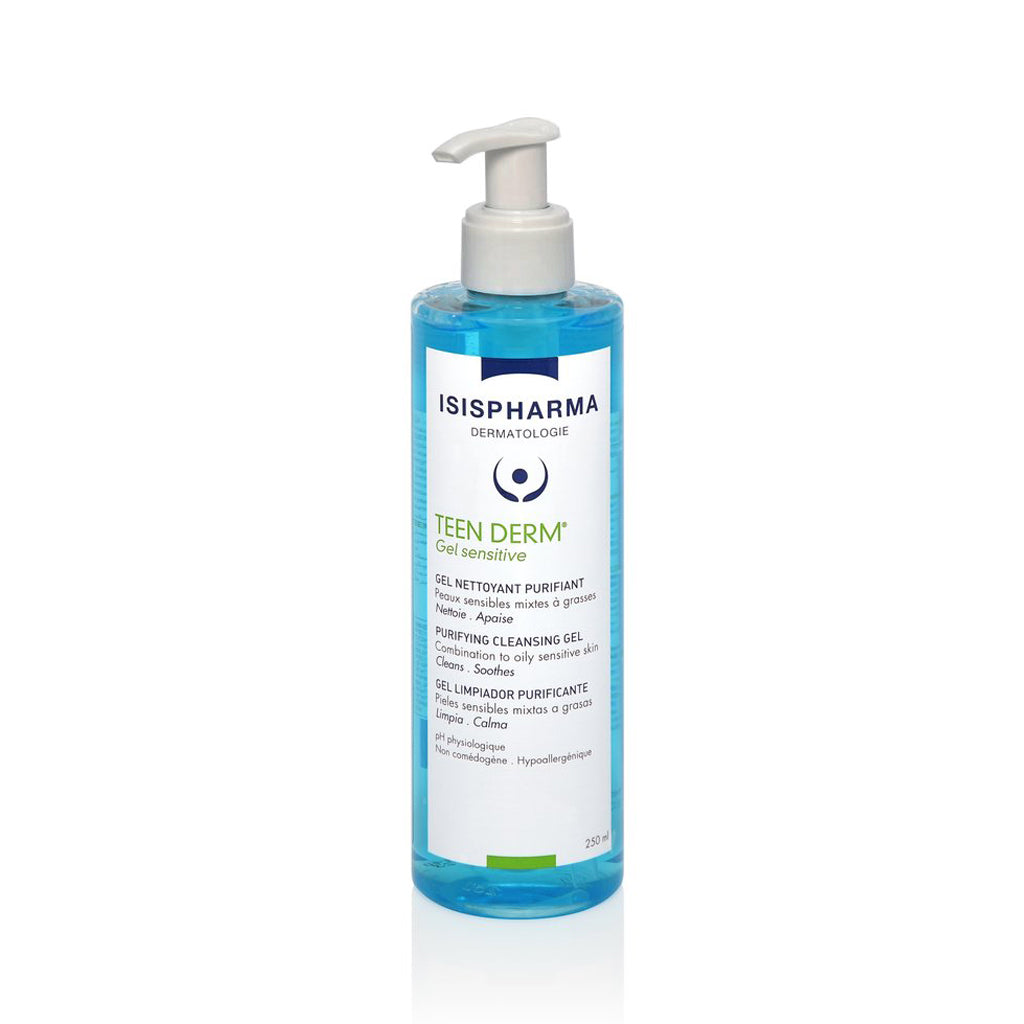 Isis Pharma Teen Derm Gel Sensitive Sebum Control Cleansing Gel 250ml Health Boutique