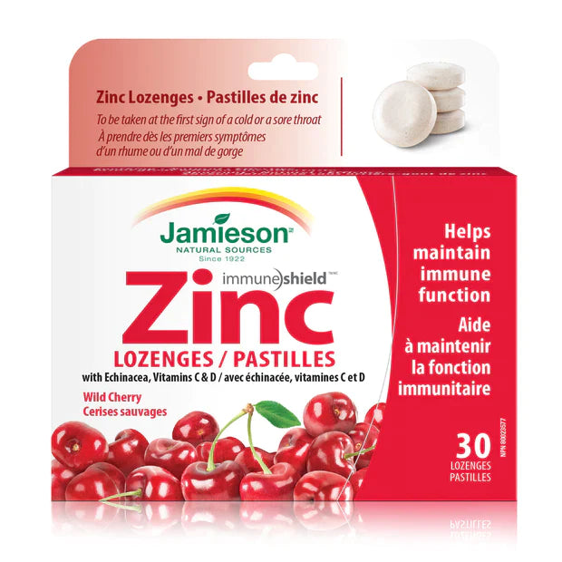 Jamieson ZINC LOZENGES - the health boutique