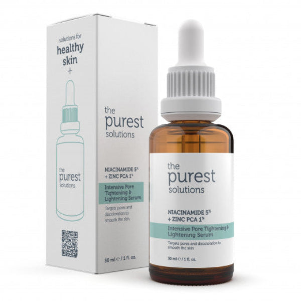 The Purest Solutions Pore Tightening and Lightening Serum Niacinamide 5% Zinc 1% for pore care 30ml Health Boutique