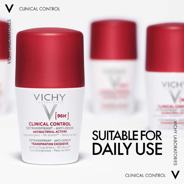 Vichy Clinical Control Anti Odor 96 Hour Deodorant Aluminum Chlorohydrate Zinc PCA Roll On 50ml Health Boutique