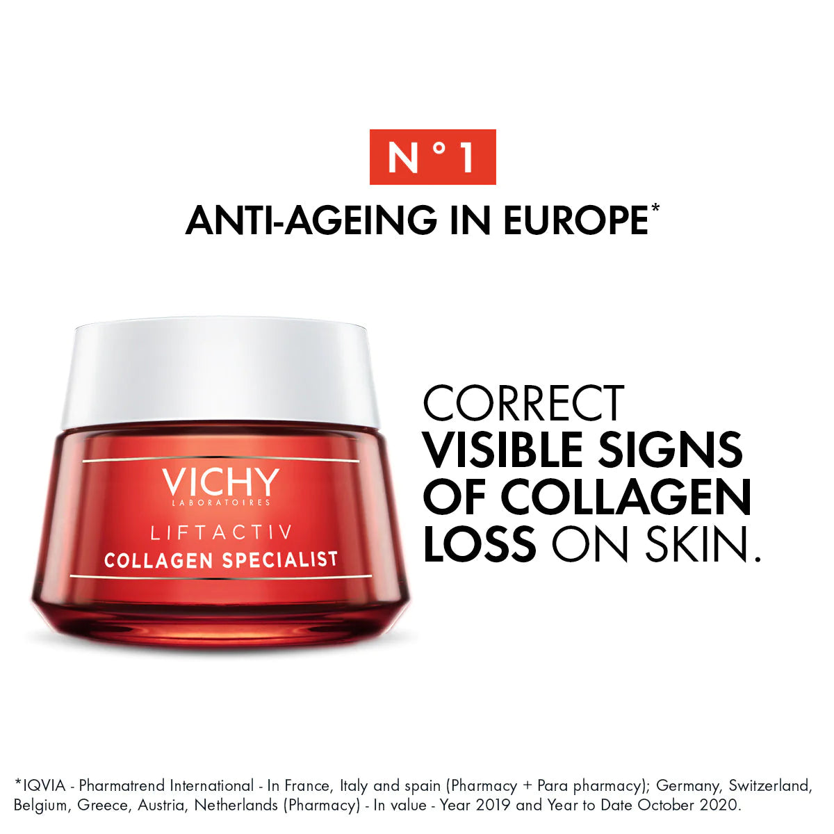 Vichy Liftactiv Collagen Specialist Day Cream Peptides Vitamin C Anti Aging Moisturizer 50ml Health Boutique