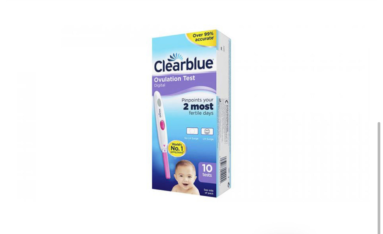 Clear blue ovulation test 10 test 
 Pregnancy 