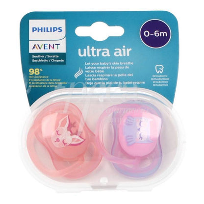 AVENT ULTRA AIR 0-6M 2  SILICONE PACIFIER
